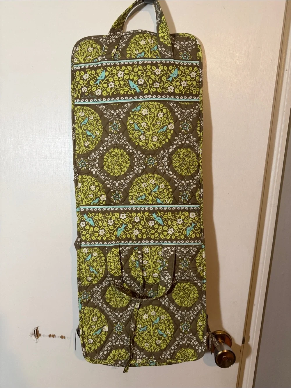 Vera Bradley Sittin' In A Tree Hanging Toiletry Bag Roll Up Travel Organizer